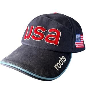 Vintage Y2K USA 2002 Winter Olympic Games Roots Hat